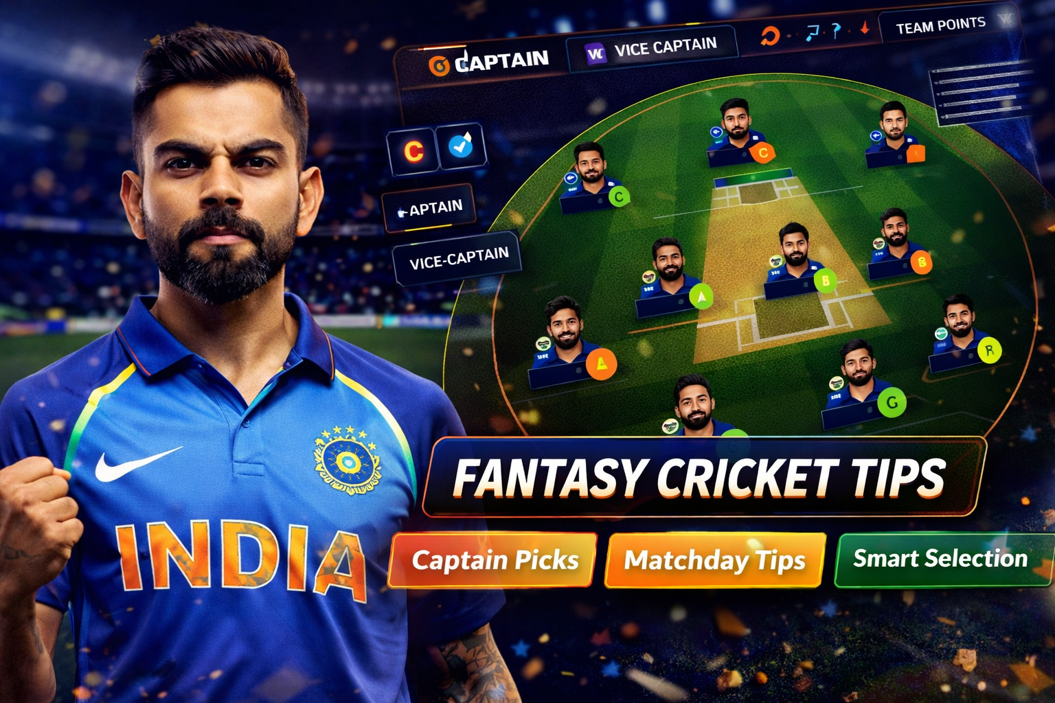 Play Fantasy APK role based fantasy cricket checklist