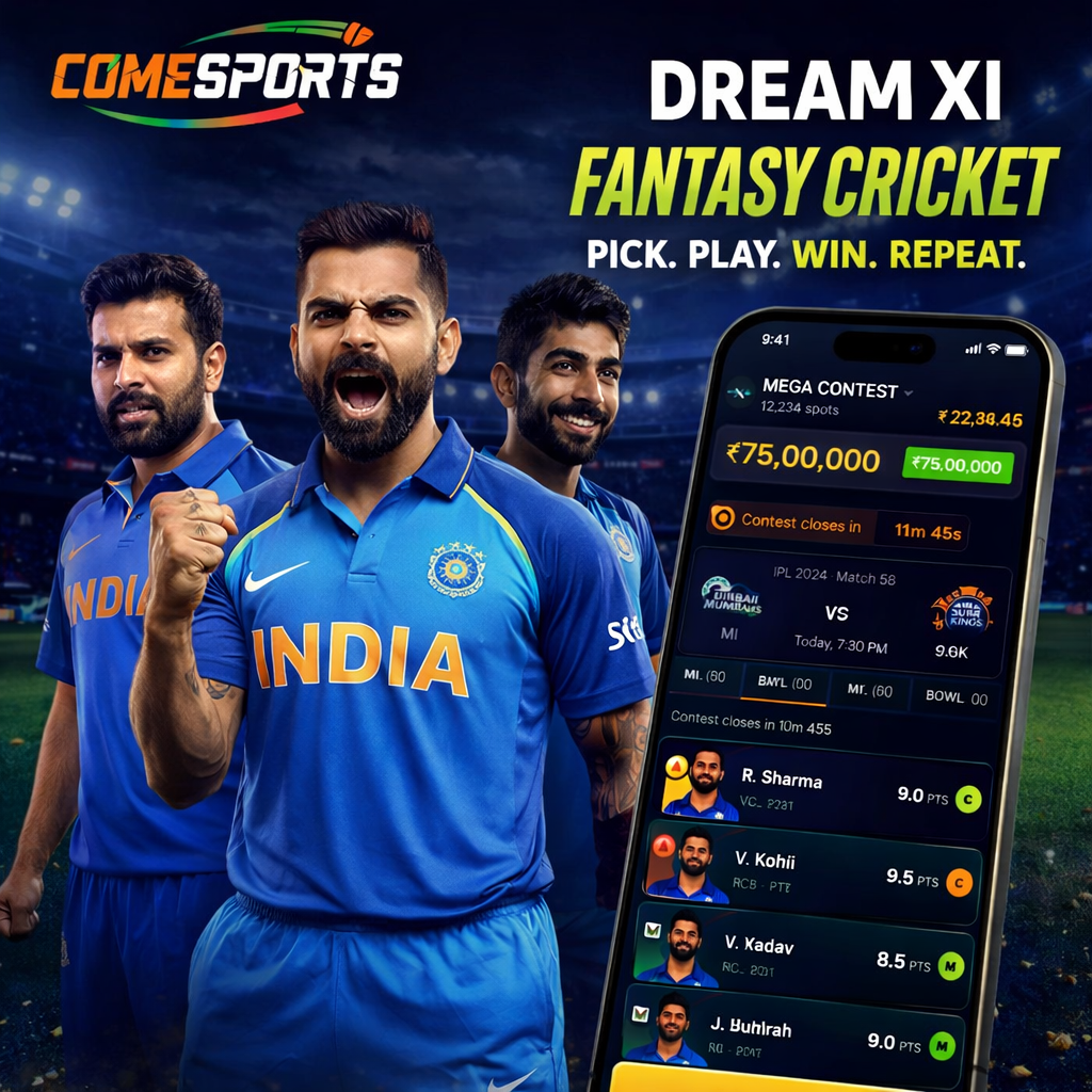 Play Fantasy APK fantasy cricket and India team visual
